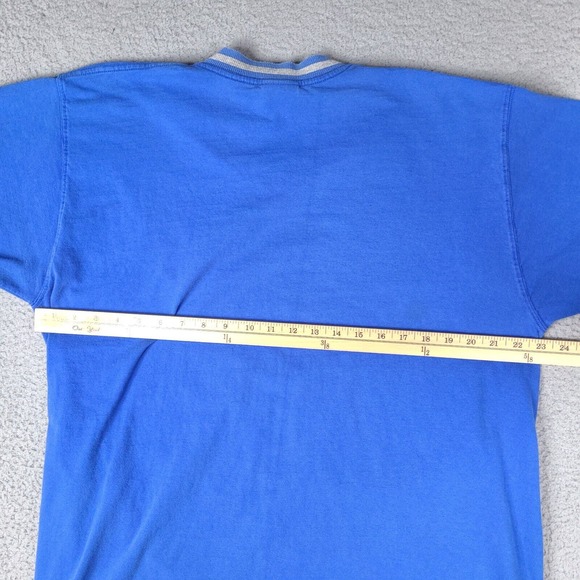 Vintage 1998 Chicago Cubs T-Shirt Mens XL Blue Pro Player MLB Script Logo - Picture 14 of 16